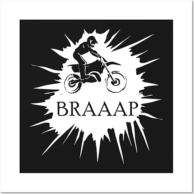 Braaap Splash Wall Art by Dirt Bike Gear